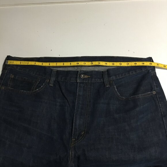Levi's 505 Jeans Size 40x30 Mens Regular Fit Dark Wash - Picture 5 of 9